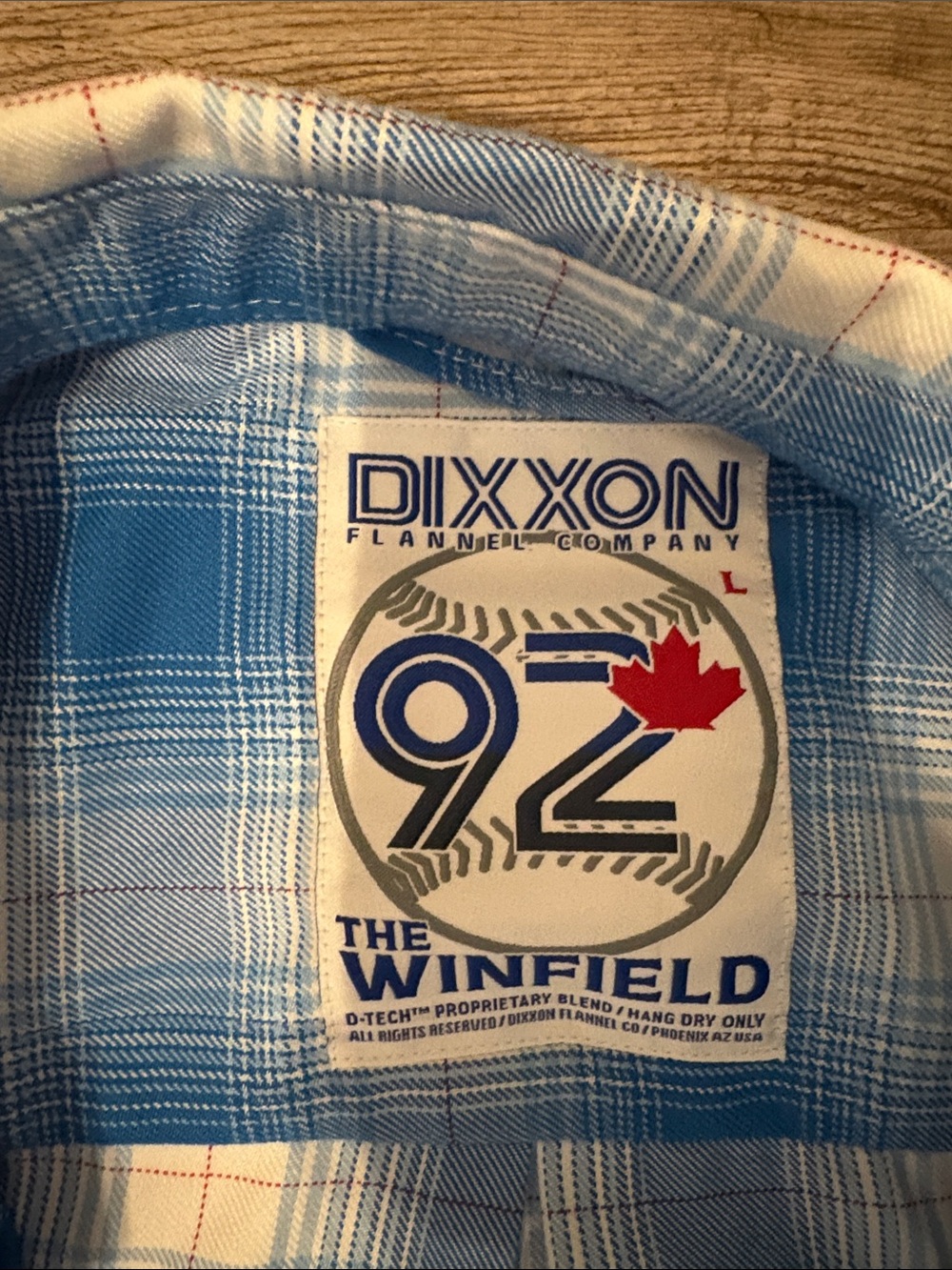 Dixxon The Winfield Blue and White Plaid Button-Down Shirt - Picture 2 of 4